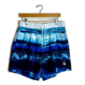 Spyder mens tie dye lined board shorts size large